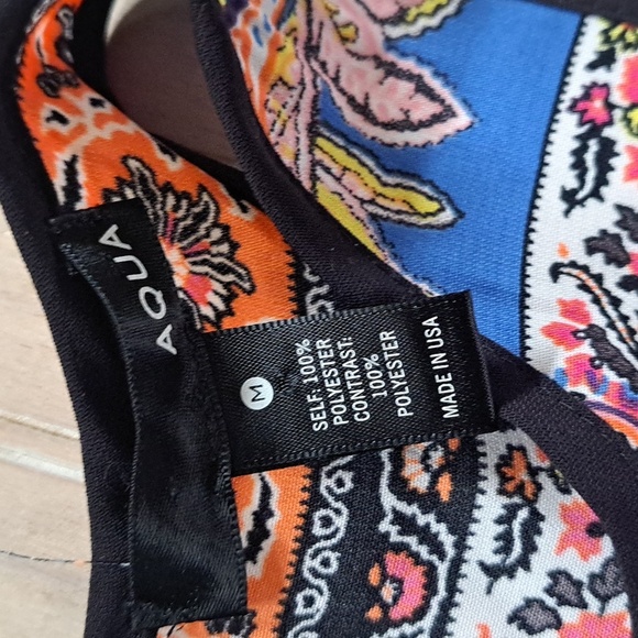 Aqua X-long Blue Printed Maxi Sheath Halter Top Sleeveless Lightweight Sundress - Picture 6 of 9